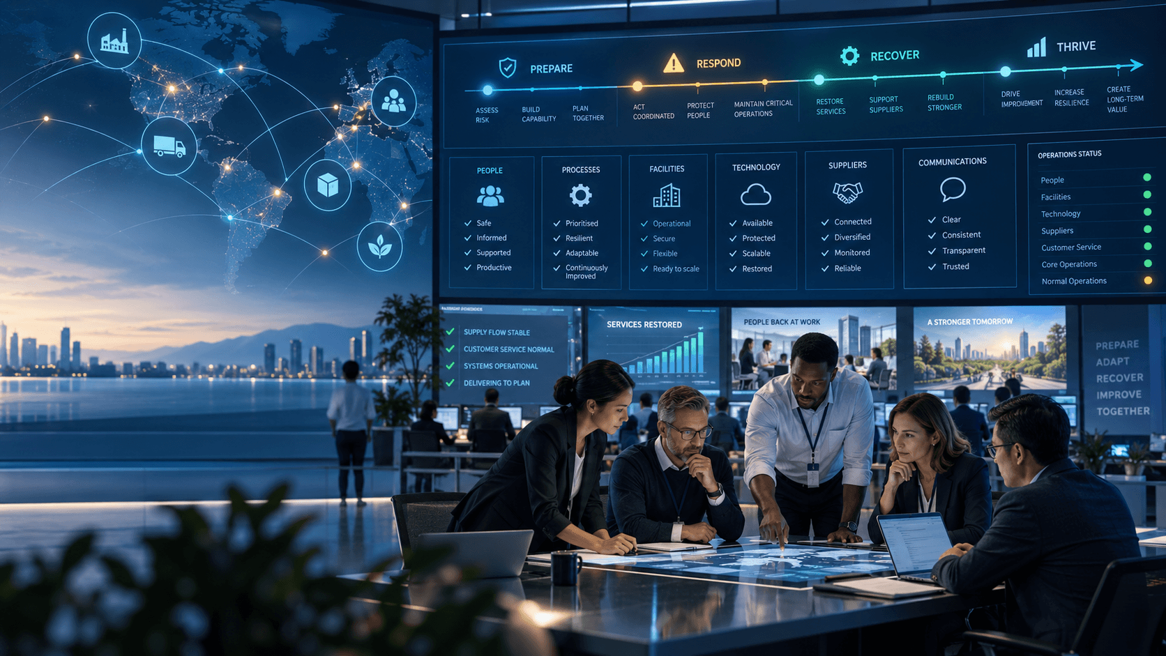 Business continuity leaders using the RPG Intelligence command centre