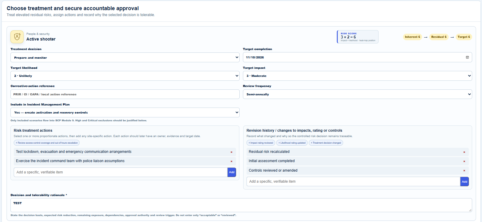 RPG Module 5 treatment approval